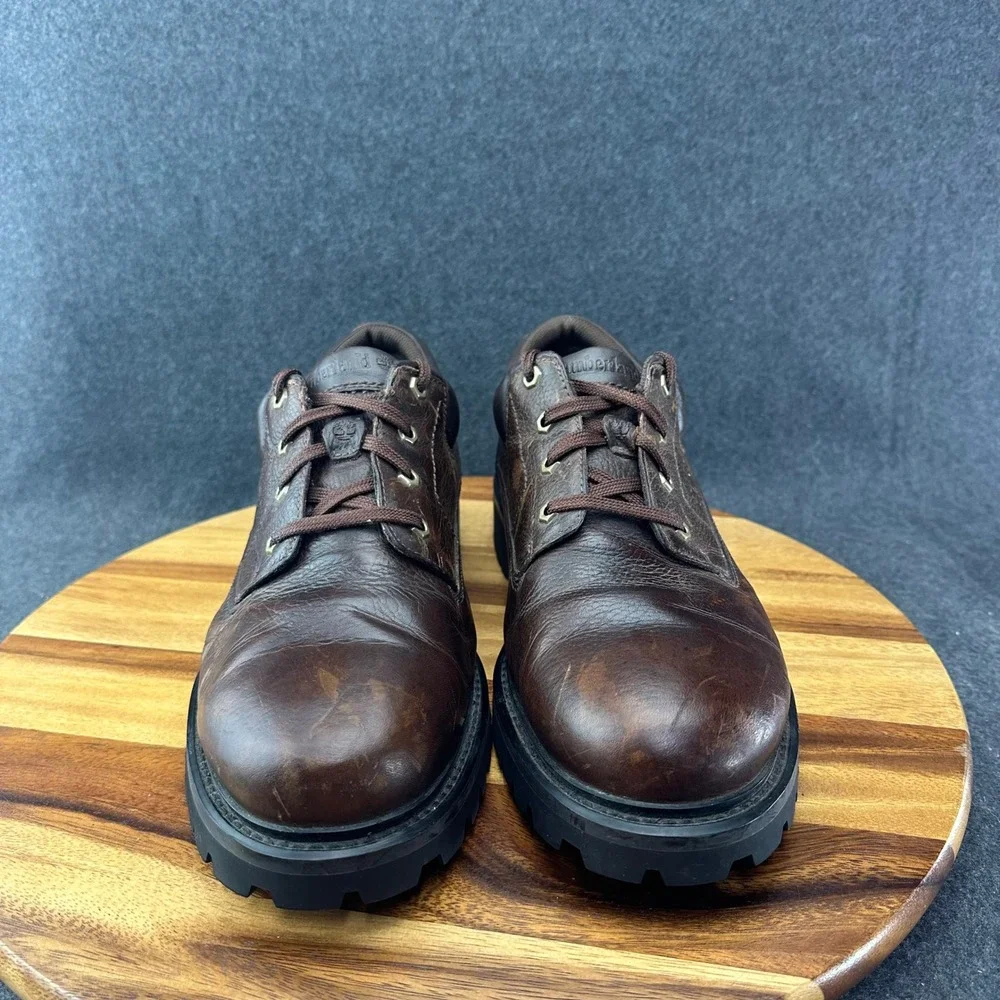 Timberland Oxfords Men's Size 14M Brown Lace Up Hiking Casual Work Leather 80500